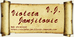 Violeta Janjilović vizit kartica